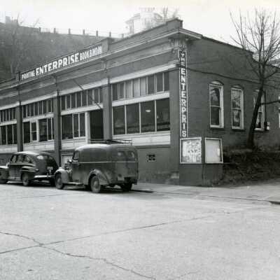 Morning Enterprise Newspaper Building, 1945: Origformat: Print-Photographic