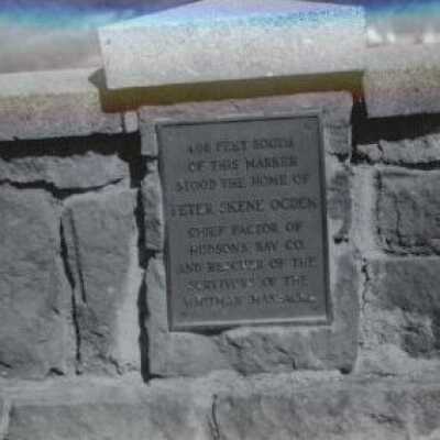 Peter Skene Ogden House Location Marker - 1966