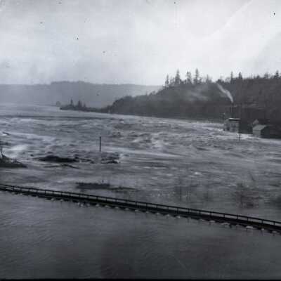 Willamette Falls During Flood