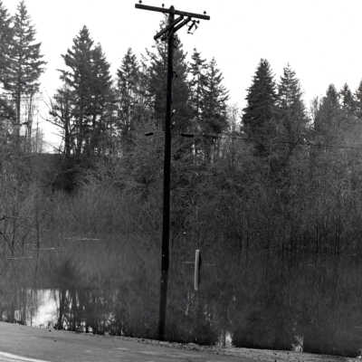 1964 Flood - Bell Road near Wilsonville on Corral Creek