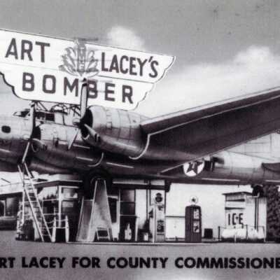 Bomber Service Station - Milwaukie, Oregon - Art Lacey for County Commissioner Ad
