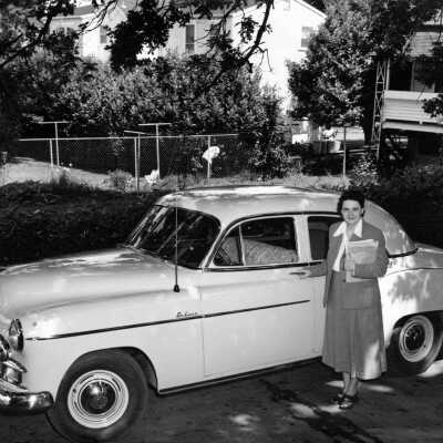 Josie Barnett with Car