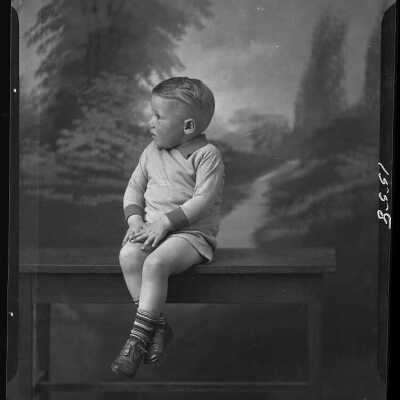 Photograph of a male child for Darrold Schoenborn - March 1930 - Negative
