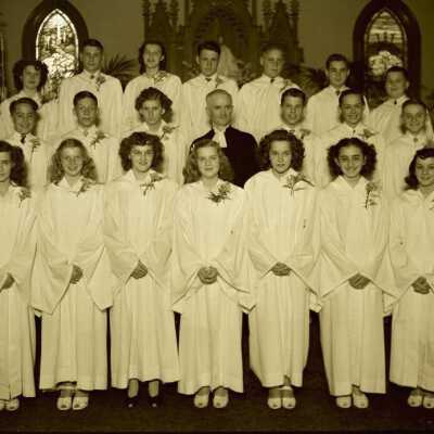 Lutheran Church Confirmation Class - May 1945