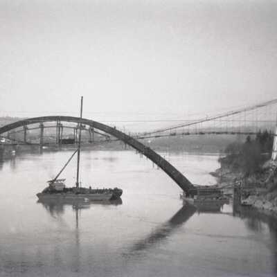 Oregon City - West Linn Arch Bridge Construction