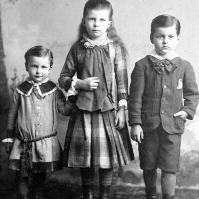 The Harding Children, Imogene, George and Carlton.