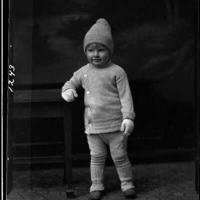 Photograph of a Child for Mrs. E.L. Surfus - November 1929 - Negative