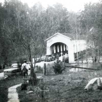 1942 Flood - Goode's Covered Bridge over Molalla River