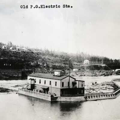1890 Flood - "Station A" Electric Plant Restored after Flood - 1891 - Willamette Falls