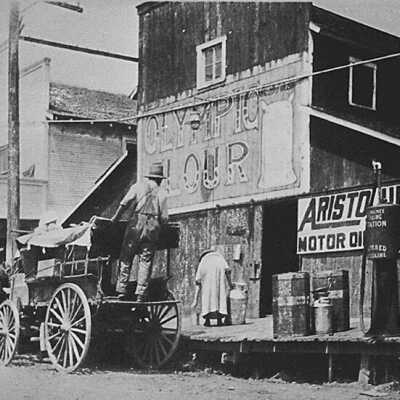 Flour Mill at Site of Sunnyside Country Store. 1917.: Copyright: Clackamas County Historical Society; Origformat: Other
