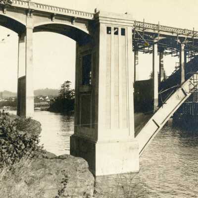 Oregon City/West Linn Arch Bridge - 1922