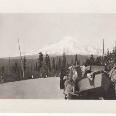 Mount Hood - Truck Hauling a Boat