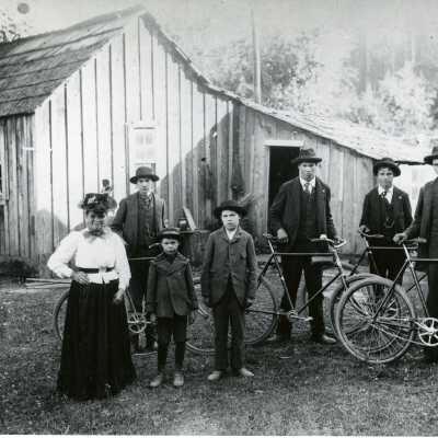 Mrs. Maggie Schober and sons