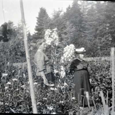 Two Women in a Garden.