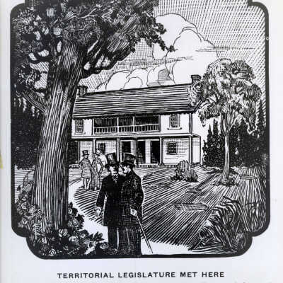 Rose Farm Artist Concept (copy) - Oregon City, Oregon - Meeting Place of First Territorial Legislature - 1926