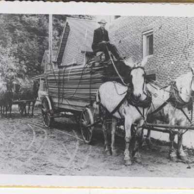 Lumber Wagon 1906 10th and Singer Crossing