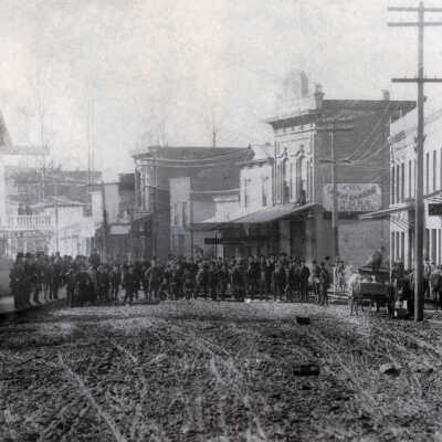 Oregon City 1891 - 6th and Main Street looking toward 5th Street after Flood
