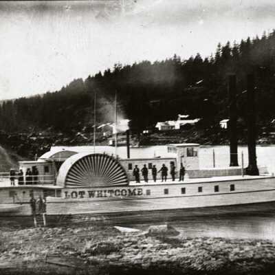 Steamboat "Lot Whitcomb" - 1850 - 8th Street Dock - Oregon City
