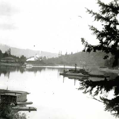 Milwaukie 1912 - Rock Island Dance Hall from the Johnson Creek Trestle.
