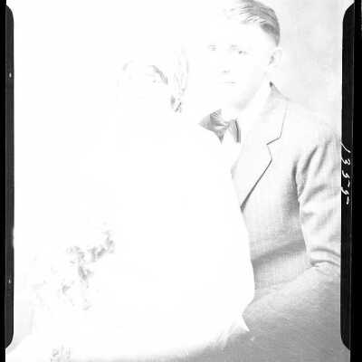 Photograph of a man and a woman for Theodore Serries - February 1930 - Negative