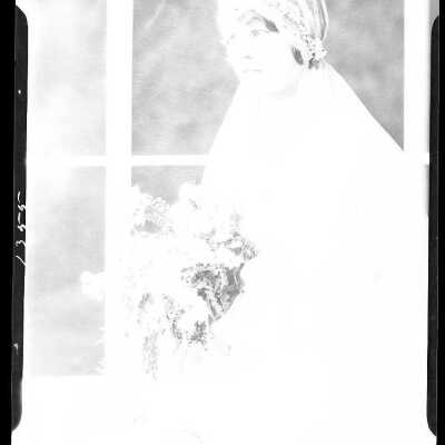 Photograph of a woman for Theodore Serries - February 1930 - Negative