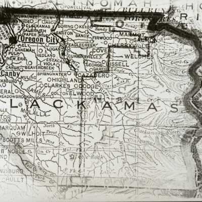 Clackamas County 1890 - Map