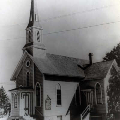 Milwaukie St. John's Episcopal Church. 1950.: Copyright: None; Origsize: 8" x 10"; Origformat: Print-Photographic