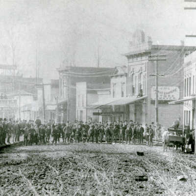 1890 Flood - 6th and Main Streets - Aftermath - Oregon City