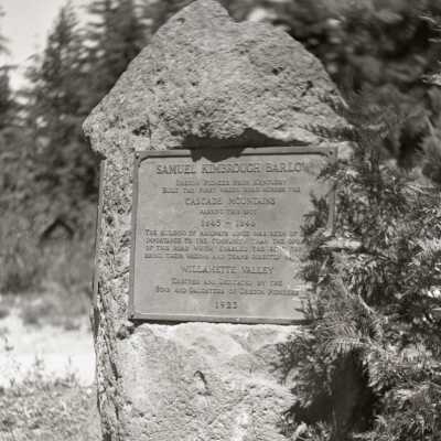 Government Camp 1959 - Barlow Road Marker at Mount Hood
