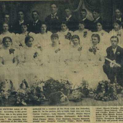 Barclay School Students 1897 - Graduating Class - Oregon City