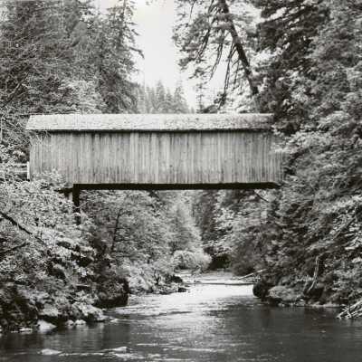 Trout Creek Covered Bridge on Molalla River.