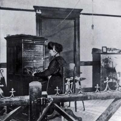 Telephone Switchboard, 1885