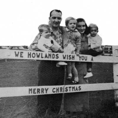 James Howell Family Christmas Card, 1950.