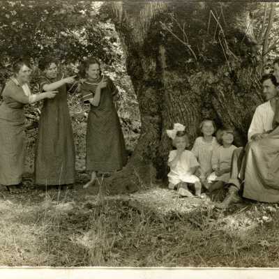 Group at Pow Wow Tree in Gladstone