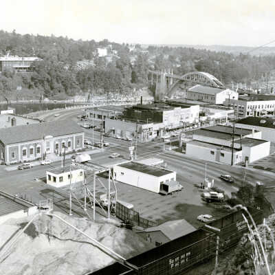 Oregon City 1955 - from the Bluff at 4th Street Looking Northwest