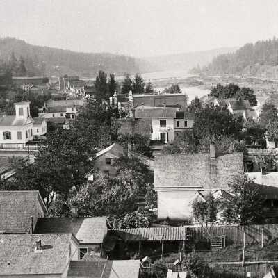 Oregon City, Looking South from the Roof of the Courthouse
