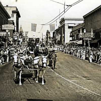 Oregon City Territorial Days Parade 1937 - Main Street