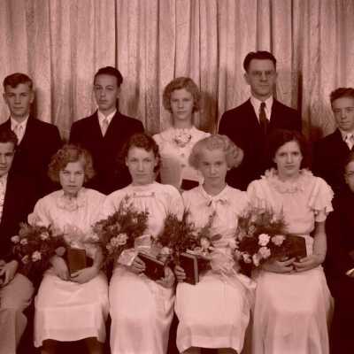 Rev. R.G. Misserli Confirmation Class - June 1936