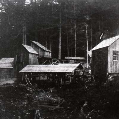 Ogle Mountain Mine, Assay Office and Sawmill