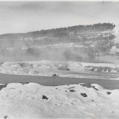 Willamette Falls in Winter