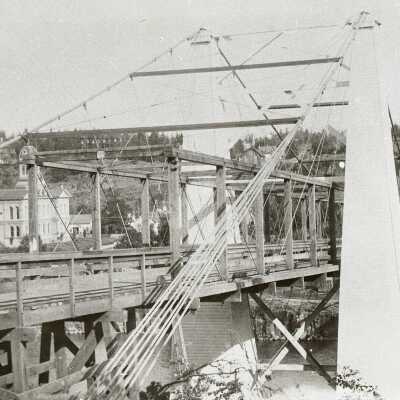 Oregon City 1888 - Suspension Bridge