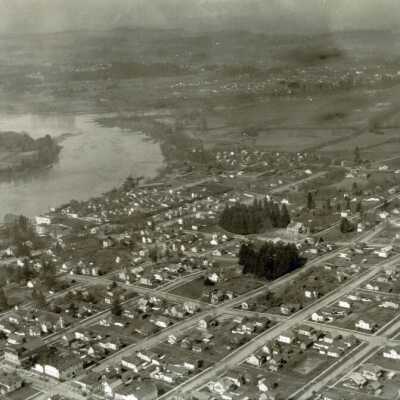 Aerial View #4, O.C. W. Linn, 1922: Origformat: Print-Photographic