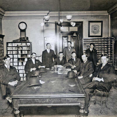 Office with Nine Men