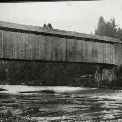 Baker Covered Bridge 1910 - Over Clackamas River at Carver, OR