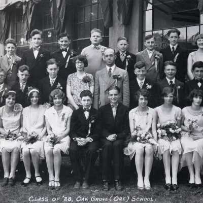 Oak Grove School 1928 - 8th Grade Graduation Class