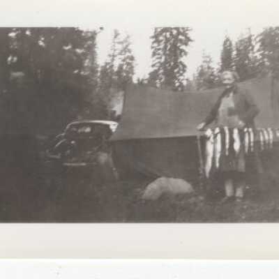 Unknown Woman Holding Fish