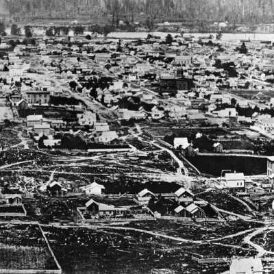 1867 Portland: Copyright: Clackamas County Historical Society; Origsize: 11 x 14; Origformat: Print-Photographic