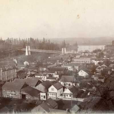 Oregon City 1894 - from the Bluff at 4th Street