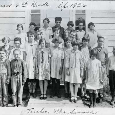 Carver School Students 1926 - 5th - 8th Grade - Carver, Oregon