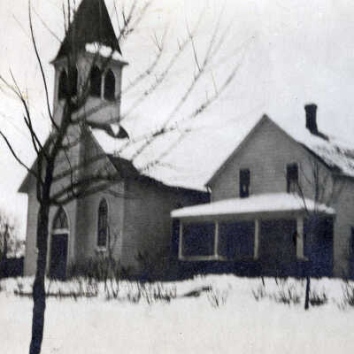 Zion Lutheran Church and Kraxberger's House, Jefferson Street, Oregon City.